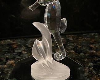 Swarovski Crystal Figurine Seahorse with Frosted Base #7614,  was $49, NOW $39