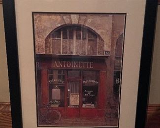 Antonetti print,  18" x 23"H,  was $24, NOW $16