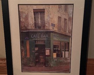 Cafe Bar print, 18" x 23"H,   was $24, NOW $16