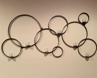 Circular wall decor, 64"W x 28"H,  $58