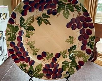 La Ceramica V.B.C. Nove Italy 16" Pasta Serving Bowl Plate, was $20, NOW $12