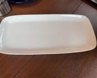Large white ceramic platter, 22" x 10",  was $20, NOW $15