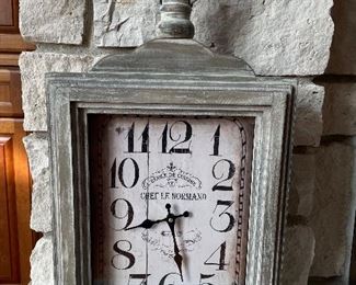 Large wall clock,  15"W x 28"H,  $30