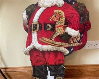 Wood Santa stand,  17"W x 31"H,  $20