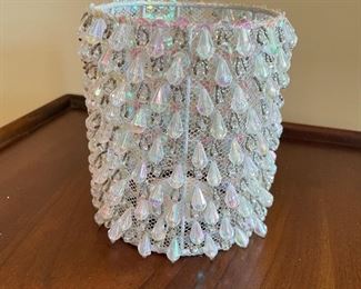 Beaded votive holder, 6"H,  was $5, NOW $3
