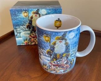 Santa w/toys mug w/box,  $5