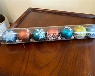 Sleeve of snowflake ornaments, was $4, NOW $3