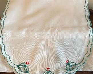 White Xmas runner,  was $9, NOW $6