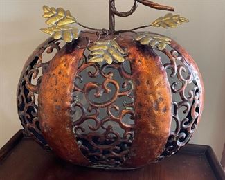 Metal pumpkin, 13"W x 11"H,  was $12, NOW $7