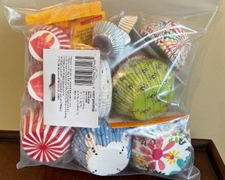 Assortment of cupcake holders,  $8