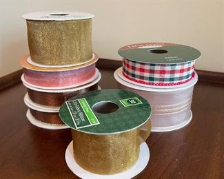 Gold & Xmas ribbons,  was $9, NOW $6