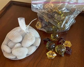 Smooth stone set, was $7, NOW $5 and set of gem fillers,  was $5, NOW $3