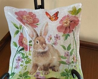 Bunny shallow bowl, 5" x 5",  was $6, NOW $4