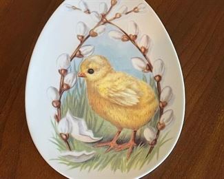 Porcelain Chick plate, 6"W x 7.5"H,  $7