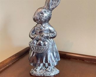 Silver Bunny, 6"H,  was $5, NOW $3