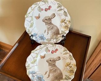 Pier 1 Sofie The Bunny plates, 9" diameter, was $20,, NOW $12