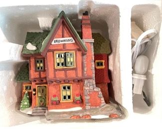Dept 56 Dickens Village 1994 BROWNING COTTAGE Porcelain Light Up House,  58246.  was $34, NOW $19