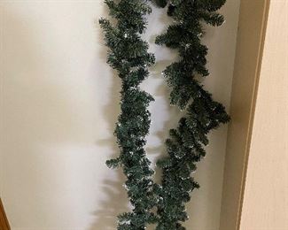 Frosted tip garland, -2 available - 8',  was $12 each, NOW $8 each