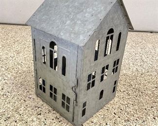 Metal house lantern, 11"H,  was $10, NOW $7