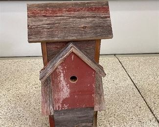 Vintage double sided bird house. 12" x 24"H,  was $20, NOW $12