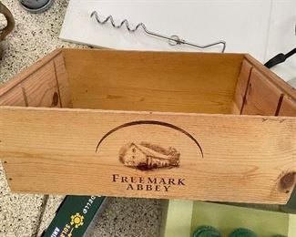 Freemark Abbey wooden wine box,  was $15, NOW $9