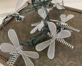 Outdoor dragonfly string patio lights, 8' - 5 available - was $7 each, NOW $5 each