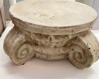 Cement pedestal base, 13"W x 10"H,  was $38, NOW $30