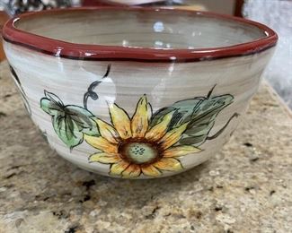 Additional view of other side of rooster bowl