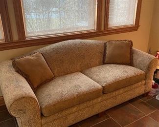 Ethan Allen sofa w/ 2 pillows, 75"W x 35"D,  was $350, NOW $250