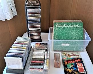 CDs, CASSETTES, RECORDS