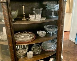 Antique Curio Packed with Crystal