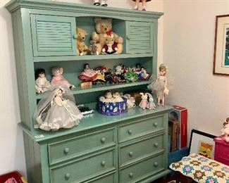 This Lovely Matching Teal Cabinet 