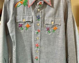 Super Neat Vintage Levi’s Embroidered Shirt