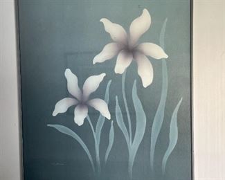 Framed Flower Wall Art $5