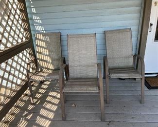 Trio of Patio Chairs $15