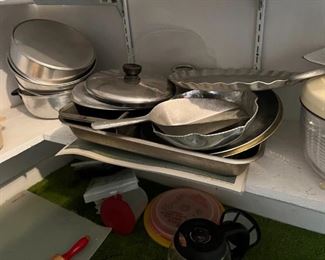 Assorted Aluminum Cook/Serving Ware $1/each or Bulk Deals