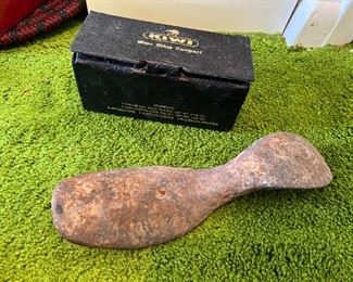 Iron Cobblers Shoe Form $15 & Shoeshine Kit $20