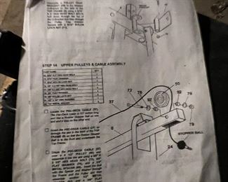 Weider Workout Machine Photo 3 - manual