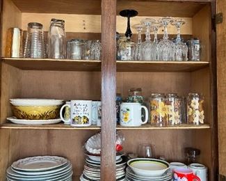 Assorted Dishes, Glasses $1-2/piece