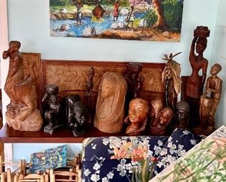 Carved Haitian Sculptures
