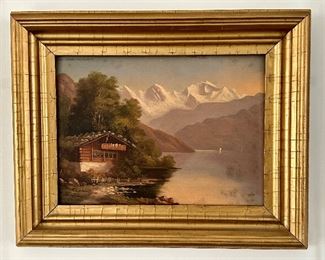 Oil on Board (mountains)