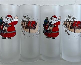 (4) Santa & Reindeer Glasses