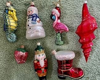 Glass Xmas Ornaments
