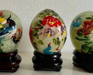 Hand Painted Jade Eggs