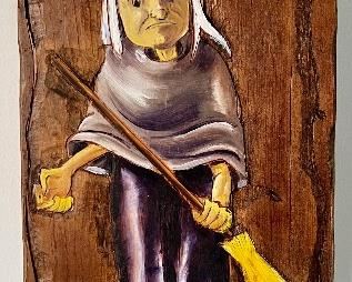 "Witch" Oil on Board