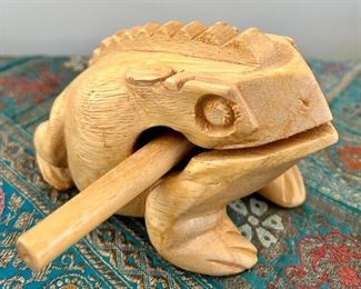Wood Percussion Frog