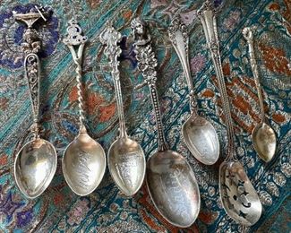 Sterling Silver Souvenir Spoons