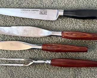 Carving Set with Teak Handle