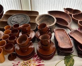 Palm Leaf Cuts & Saucers, Appetizer Trays