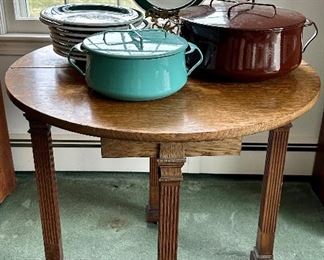 Great old oak Table with drawer